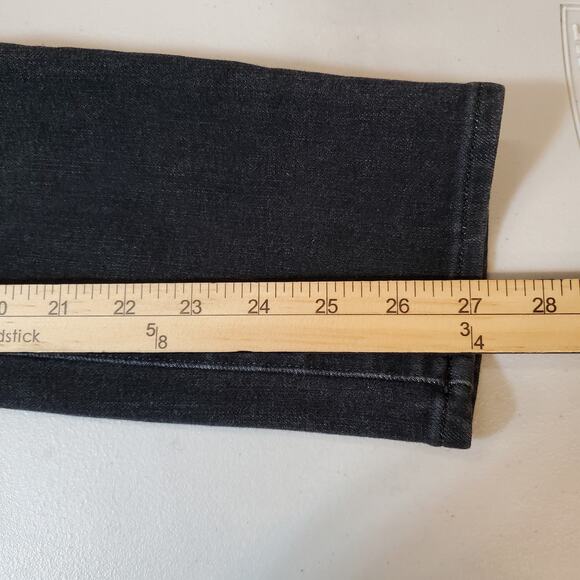 H&M 360 Stretch Jeans Womens 30/30 Black Skinny High Waist & Denim Faded Pants - Picture 4 of 12
